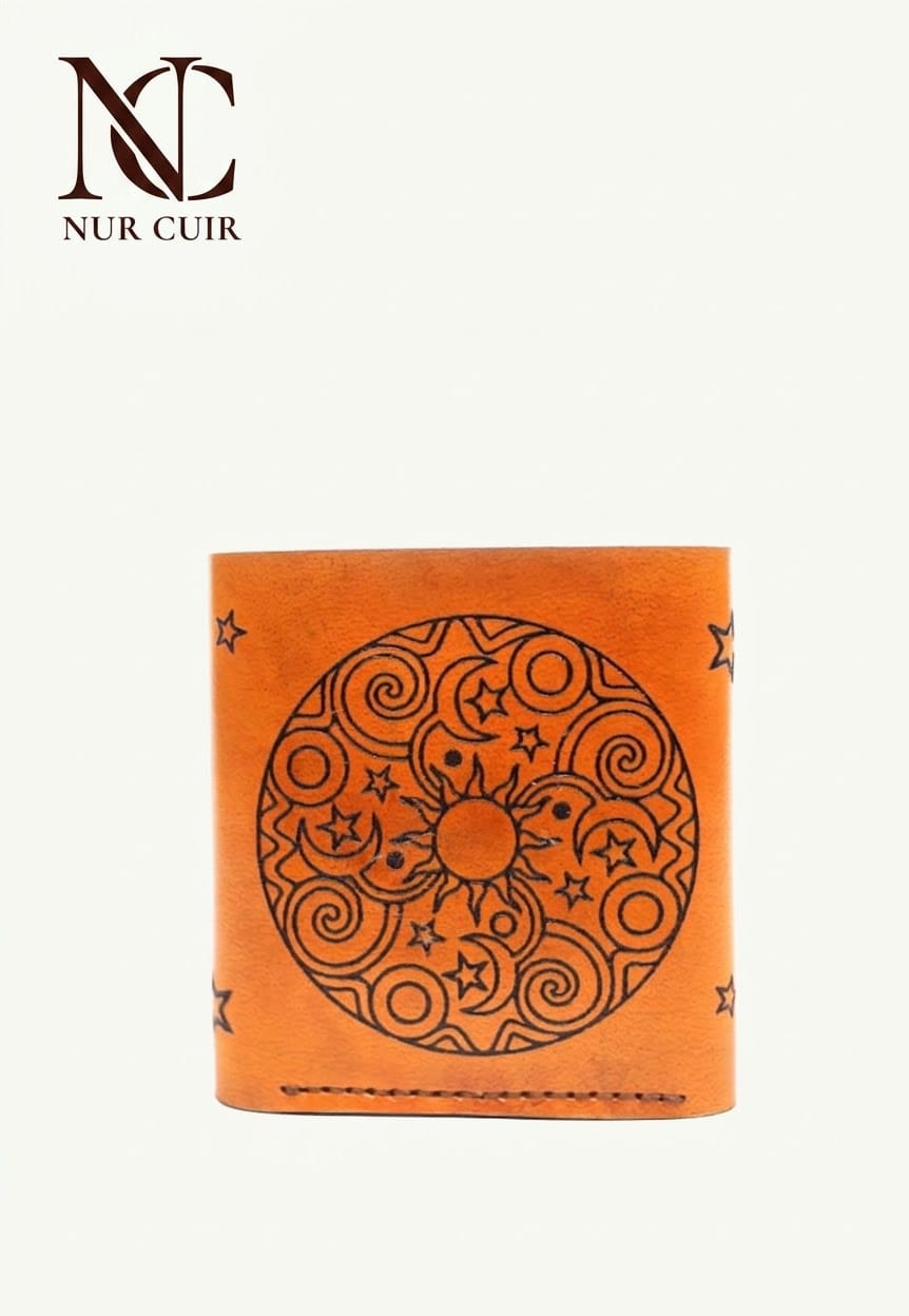 Celestial Mandala Leather Wallet