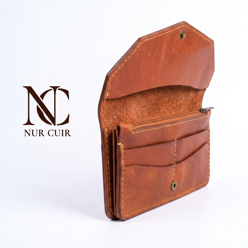 Aurora Leather Clutch