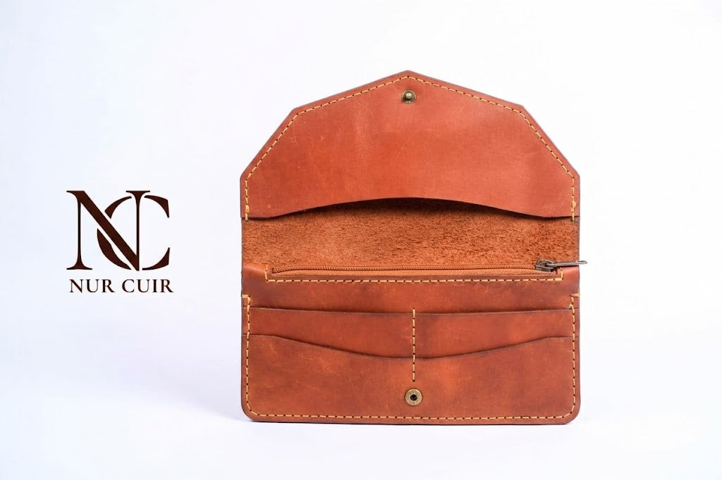 Aurora Leather Clutch