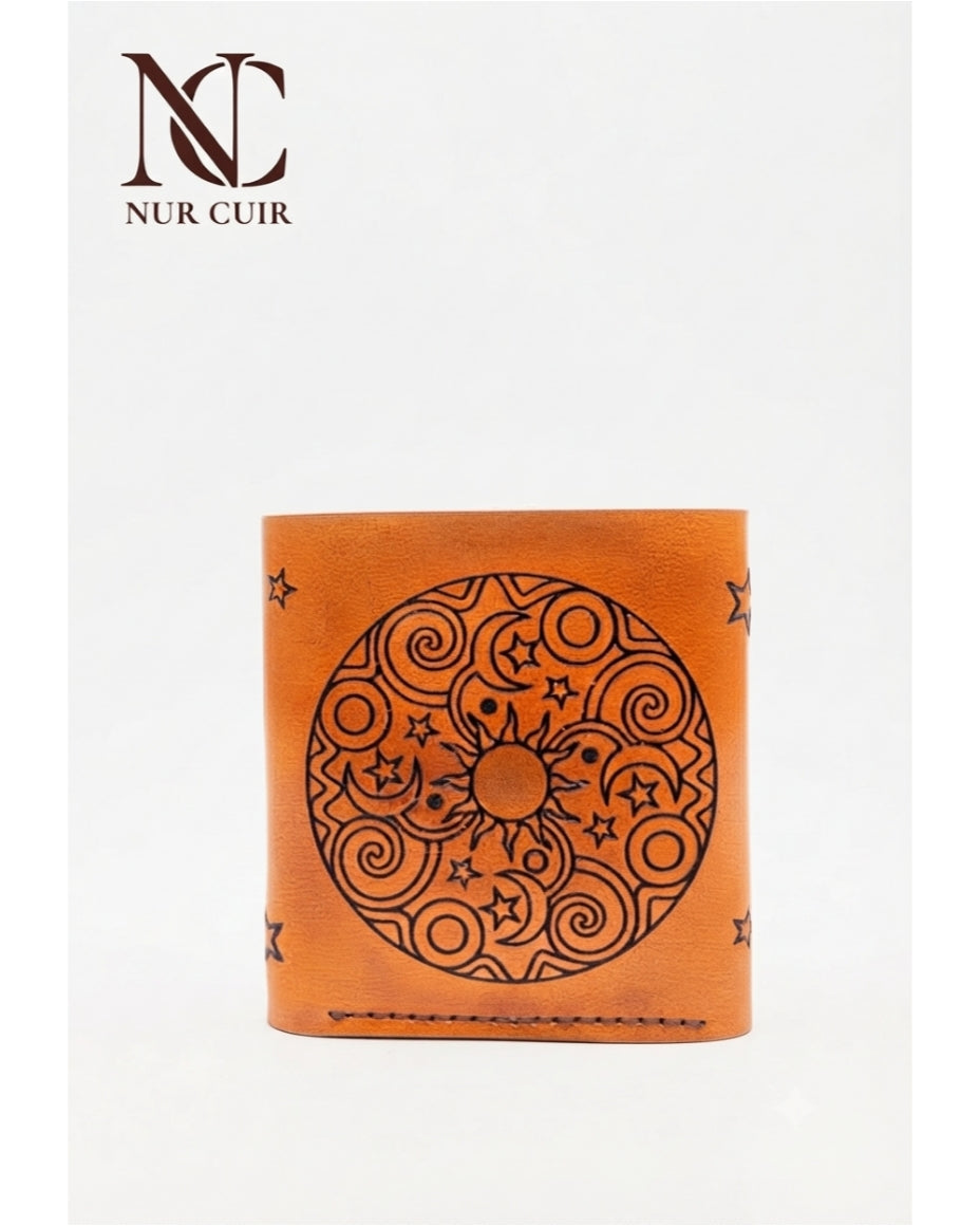 Celestial Mandala Leather Wallet
