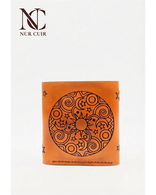 Celestial Mandala Leather Wallet