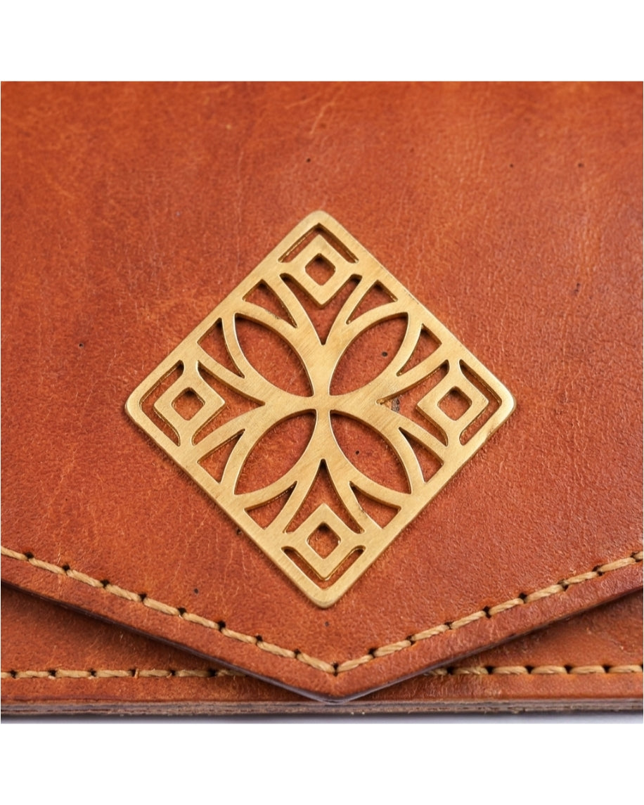 Aurora Leather Clutch